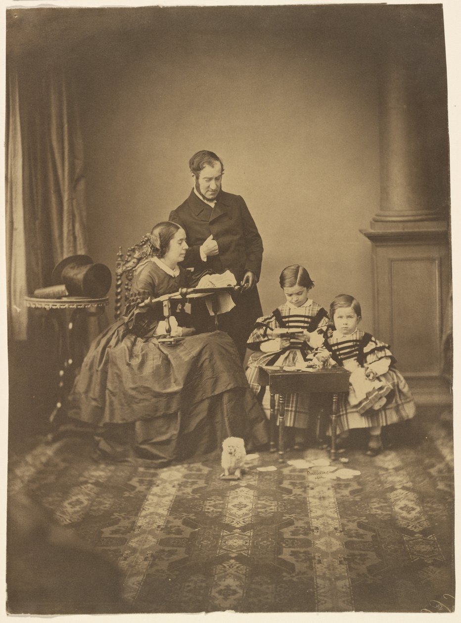 [Familjeporträtt] av Andre Adolphe Eugene Disderi