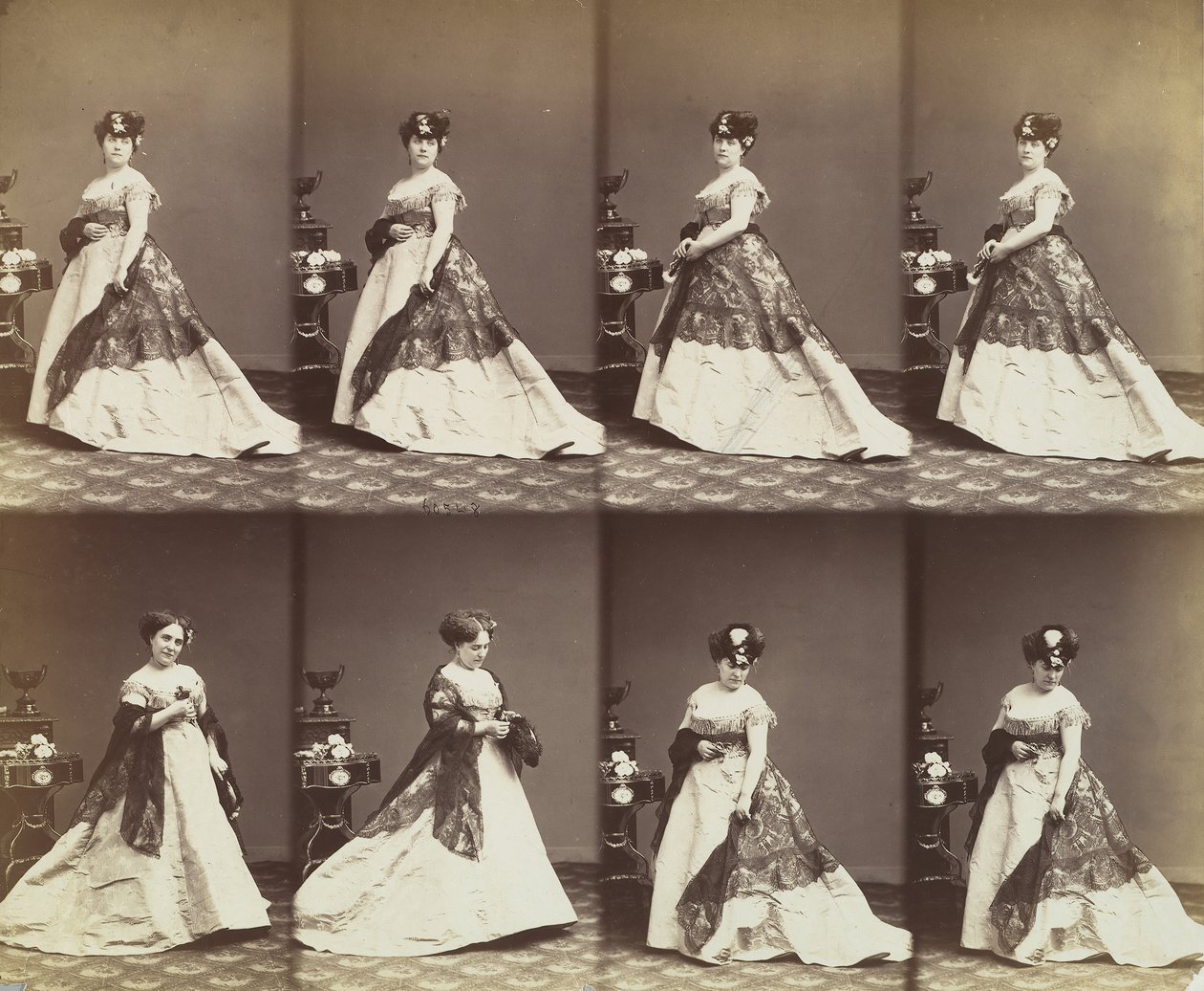 Louise Abigdon, 1866. av Andre Adolphe Eugene Disderi