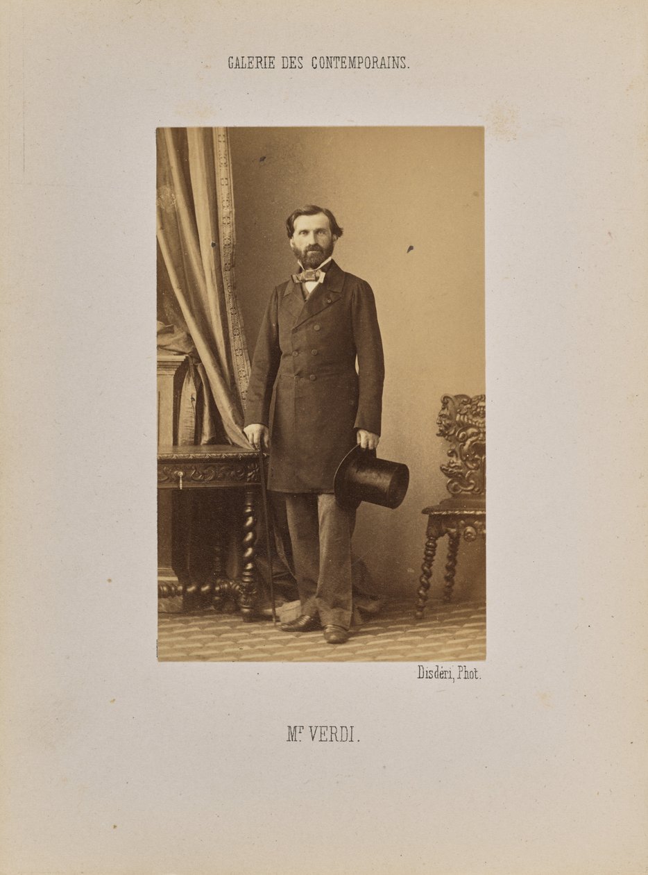 Herr Verdi av Andre Adolphe Eugene Disderi