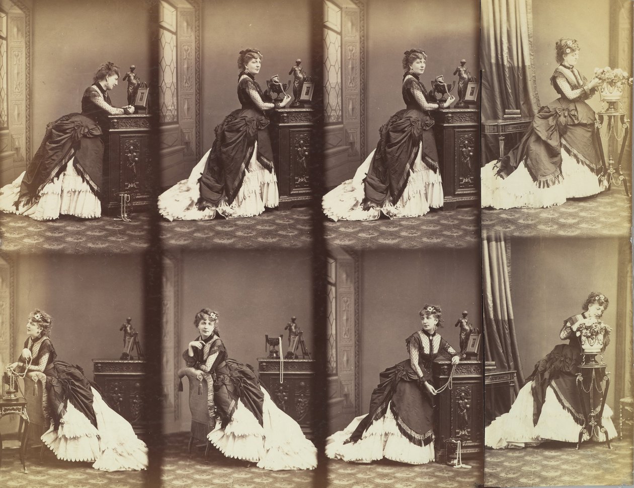 Rosalie Léon, 1866. av Andre Adolphe Eugene Disderi