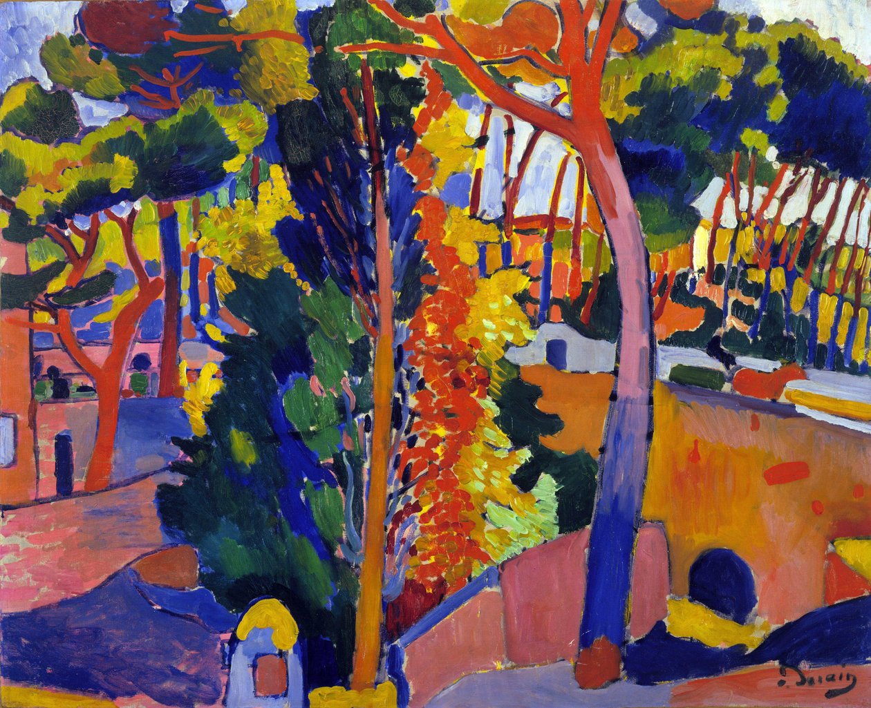 Bro över floden Riou av Andre Derain