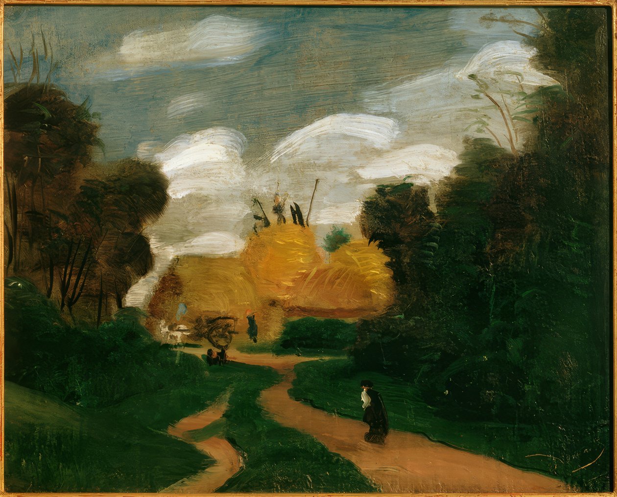 Landskap i Ile-de-France / Höstackarna av Andre Derain