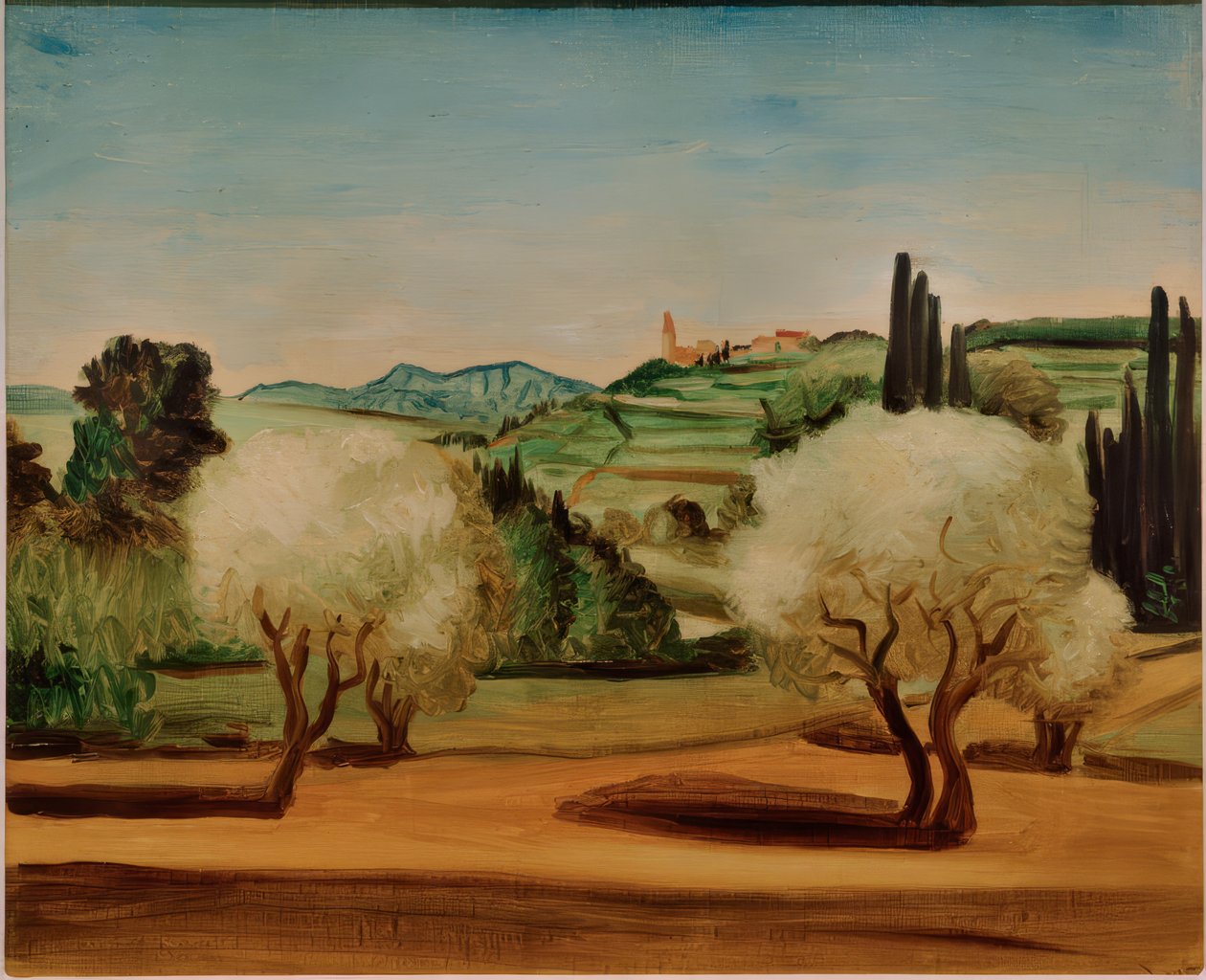 Landskap med olivträd av Andre Derain