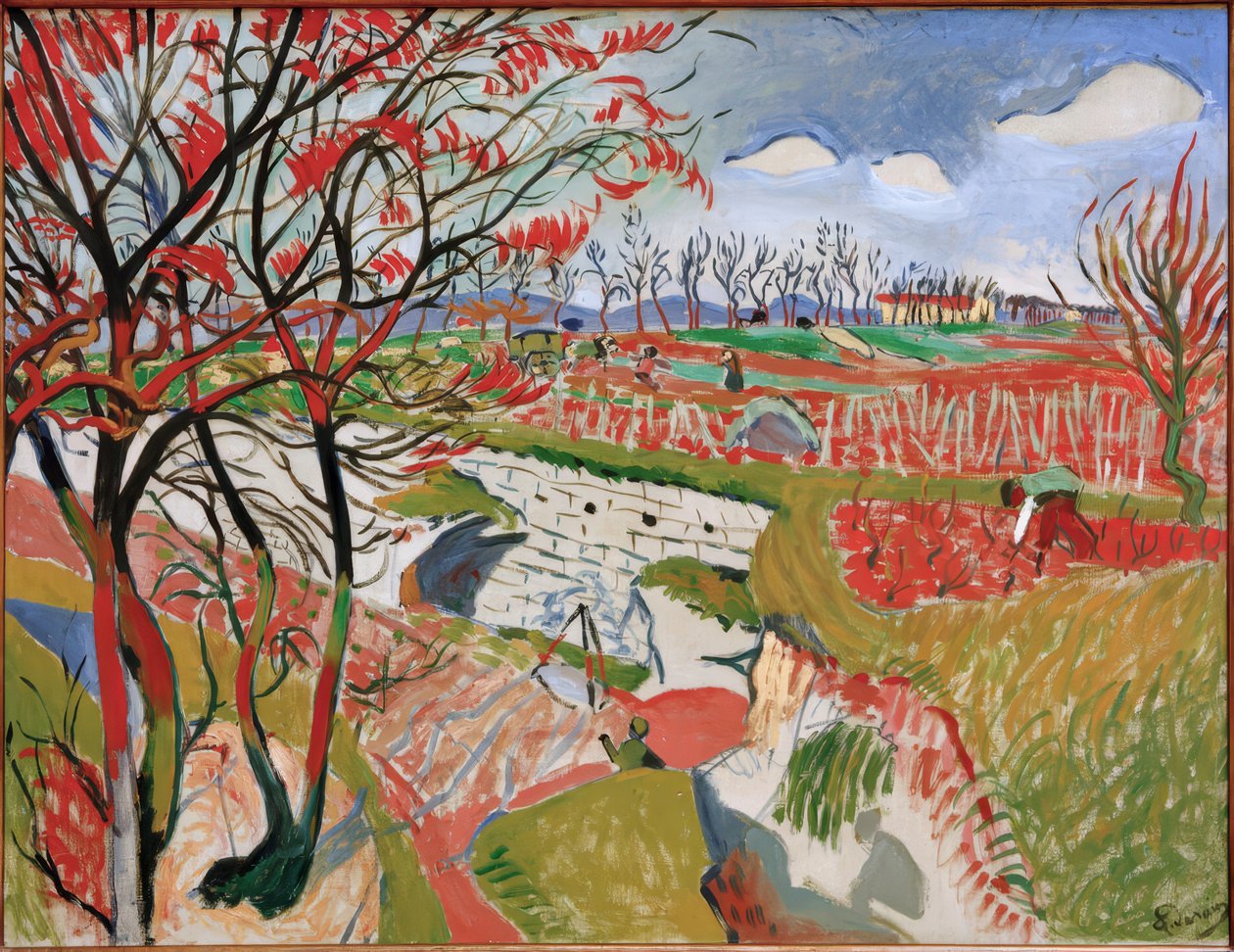 Vinrankor på våren av Andre Derain