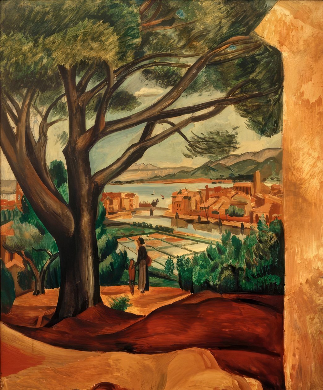 Havssaltdammarna i Martigues av Andre Derain