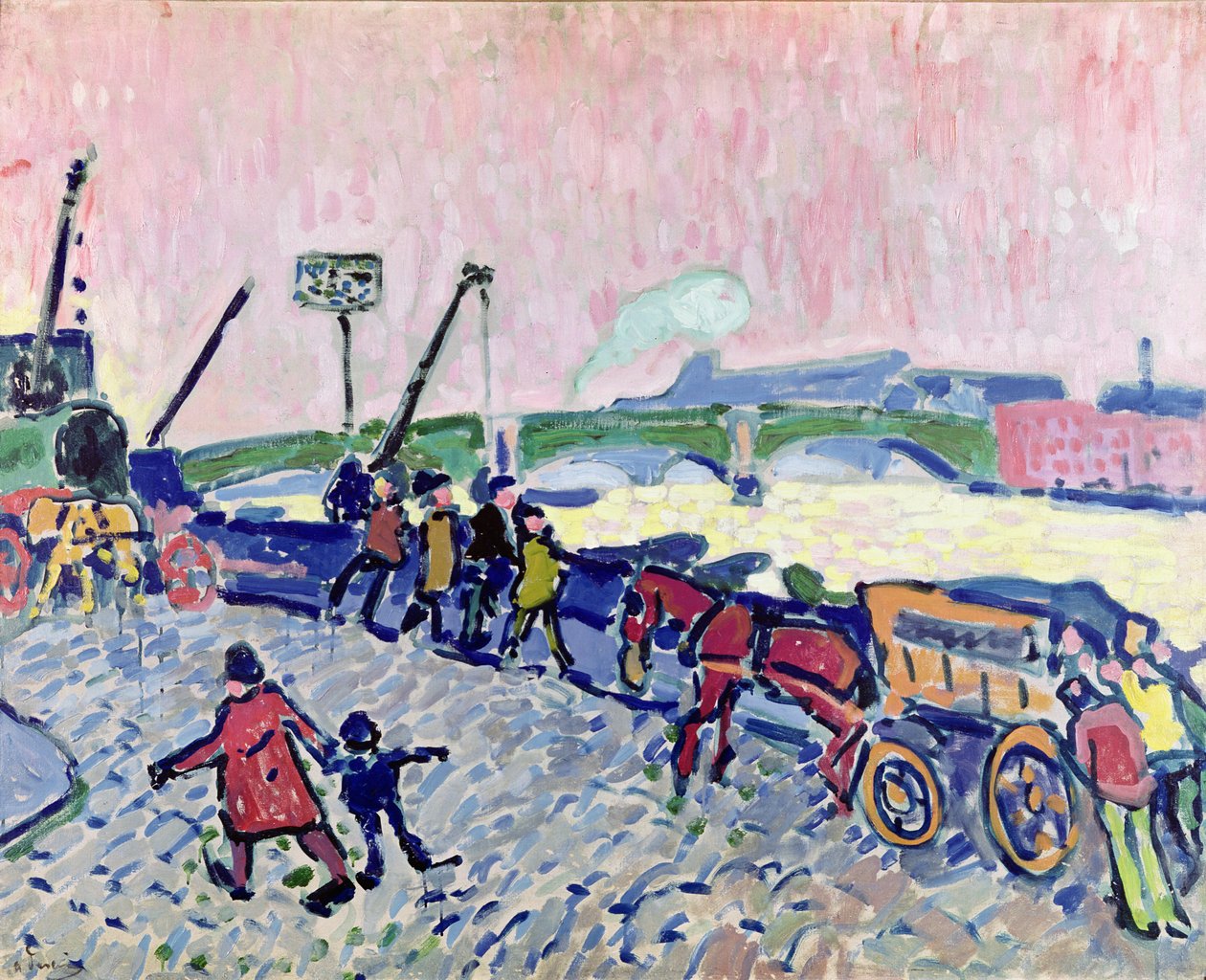 Bron vid Chatou av Andre Derain