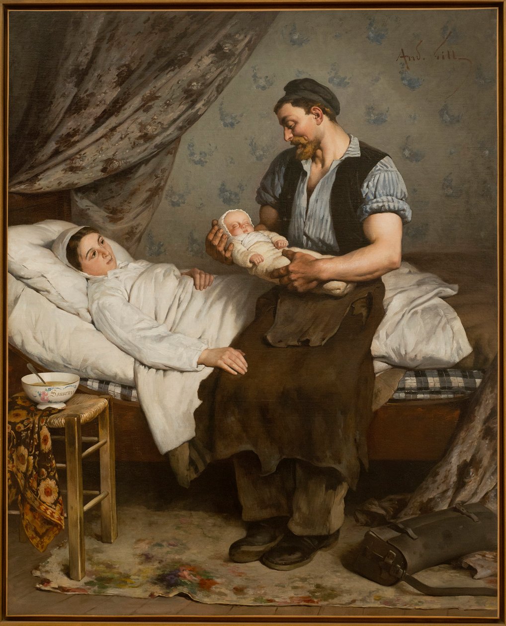 Det nyfödda barnet av Andre Gill
