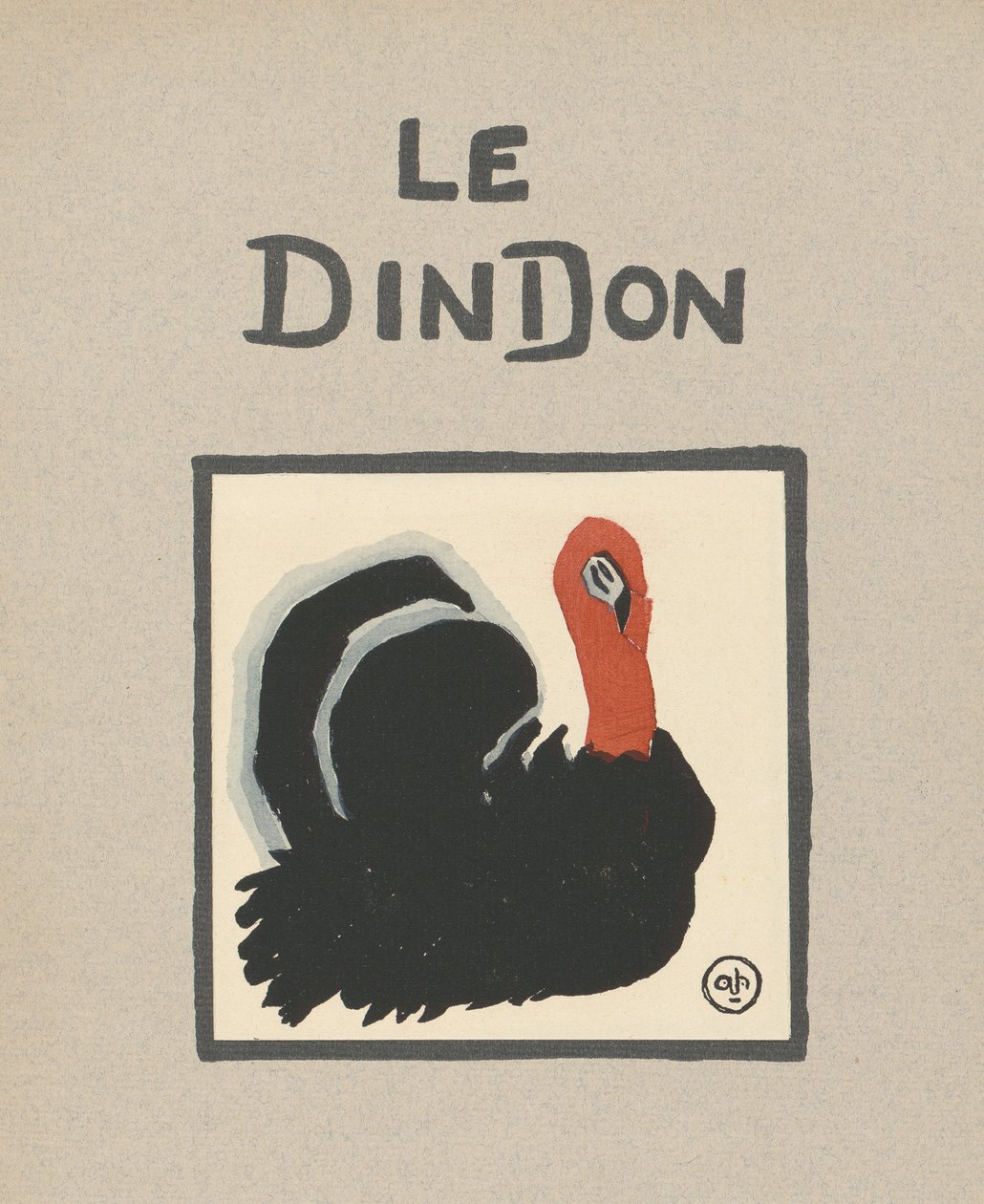 Le Dindon" Barnillustration av en kalkon av Andre Helle