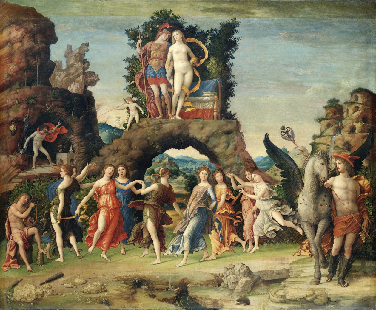 Parnassus av Andrea Mantegna