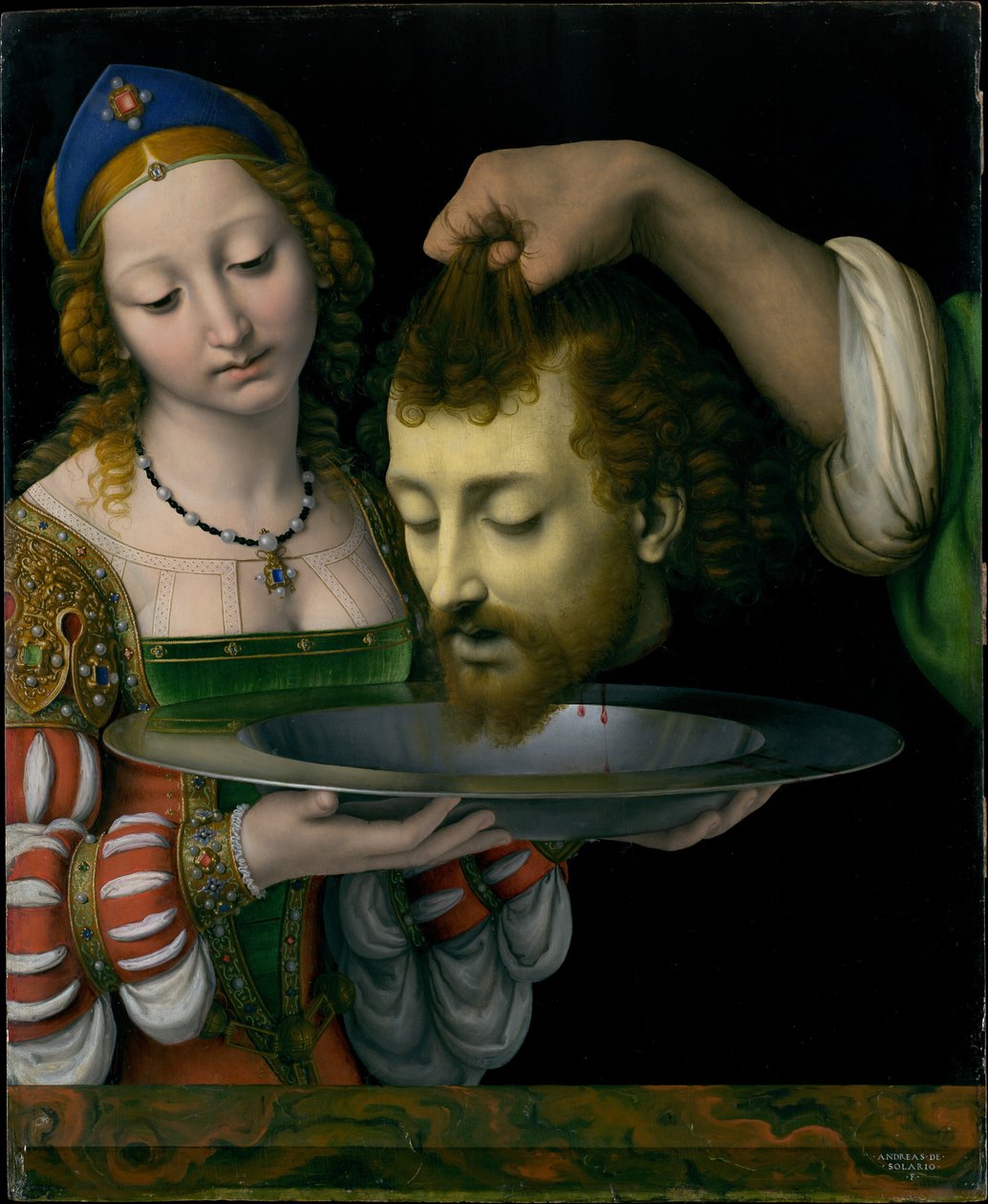 Salome with the Head of St John the Baptist av Andrea Solari