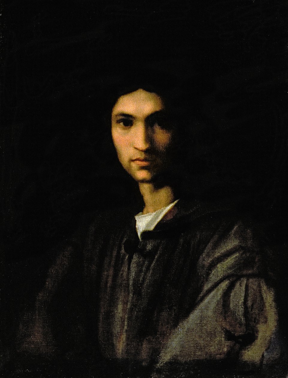 Porträtt av en ung man av Andrea del Sarto
