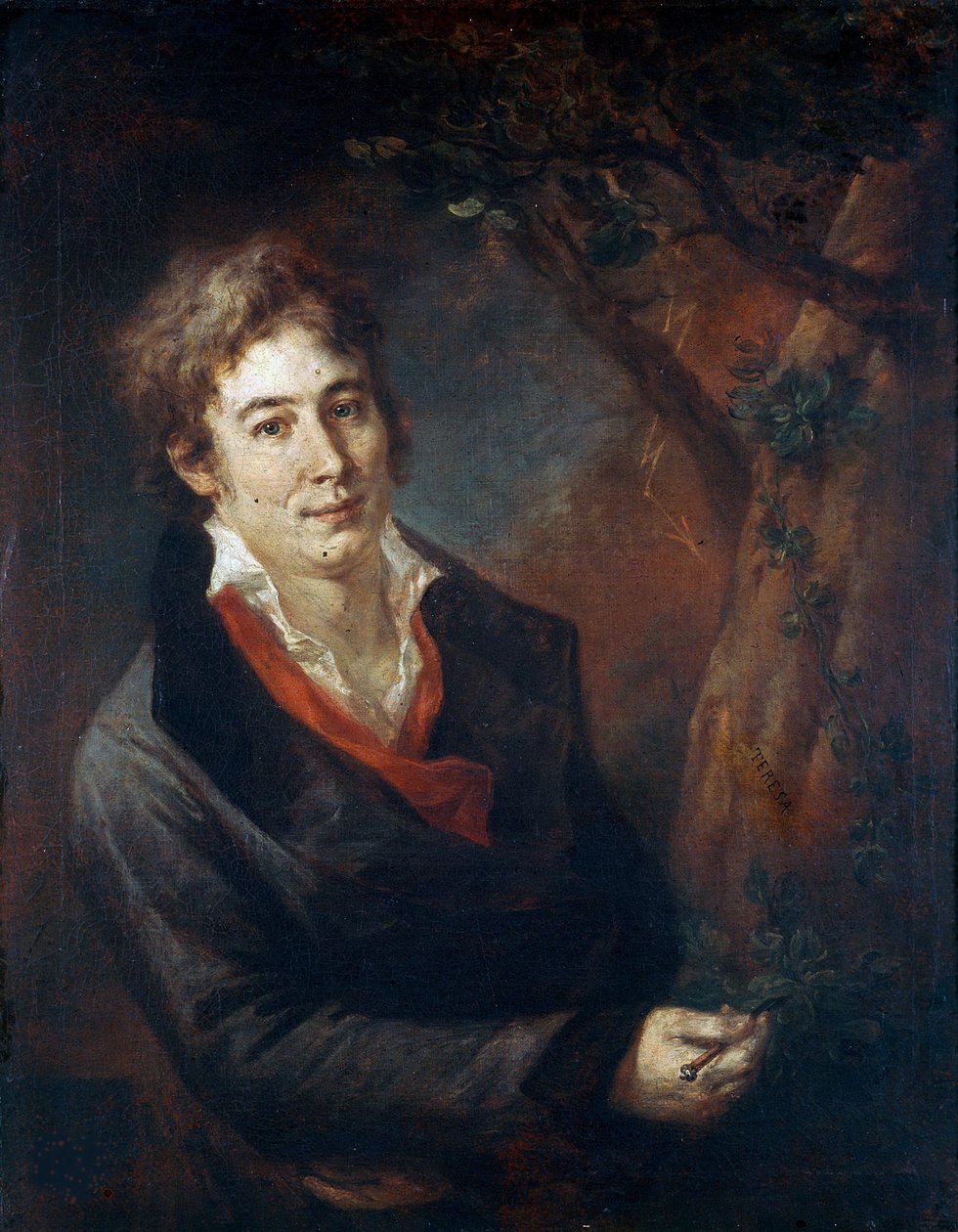 Porträtt av Ugo Foscolo 1778-1827, 1801-1802. av Andrea Appiani