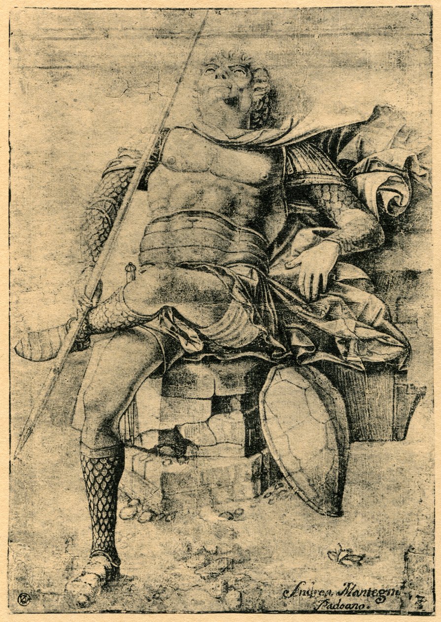En sovande soldat, 1913. av Andrea Mantegna