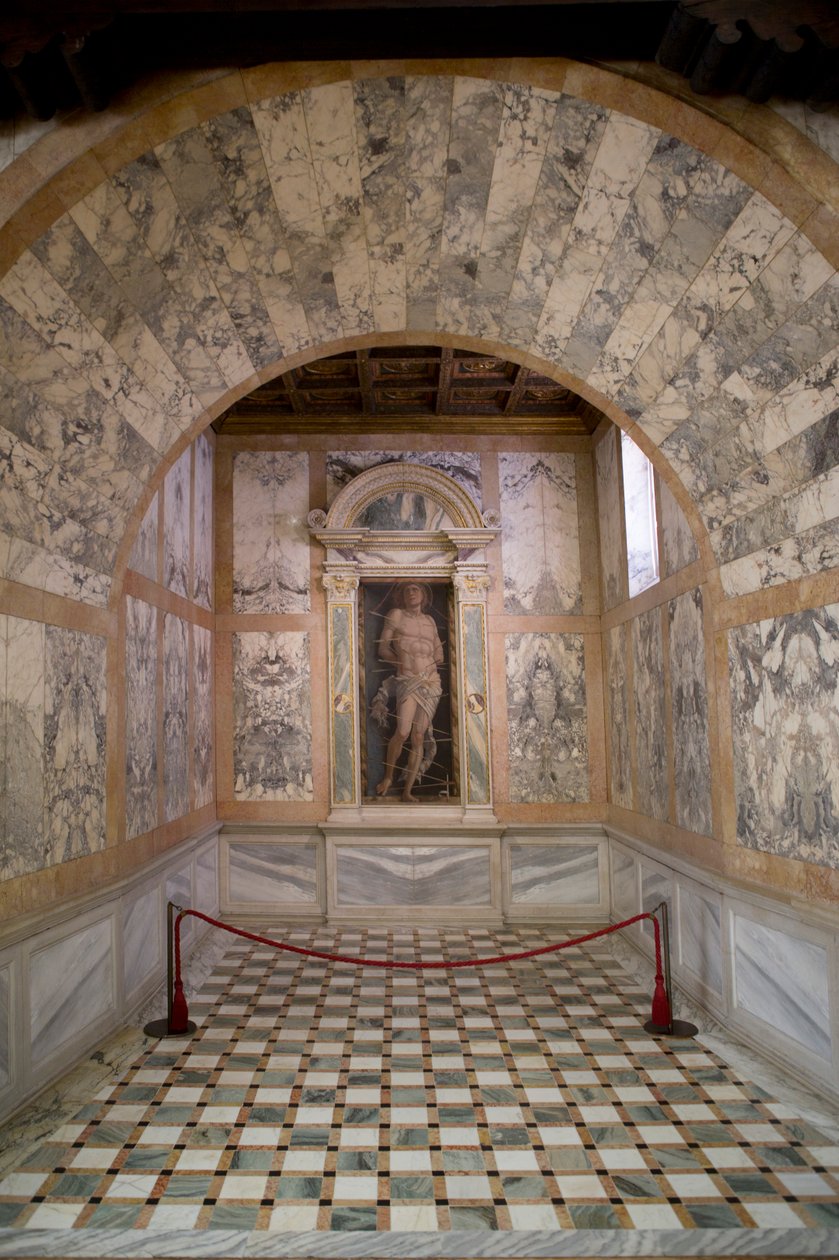 Sankt Sebastian, ca 1490 av Andrea Mantegna