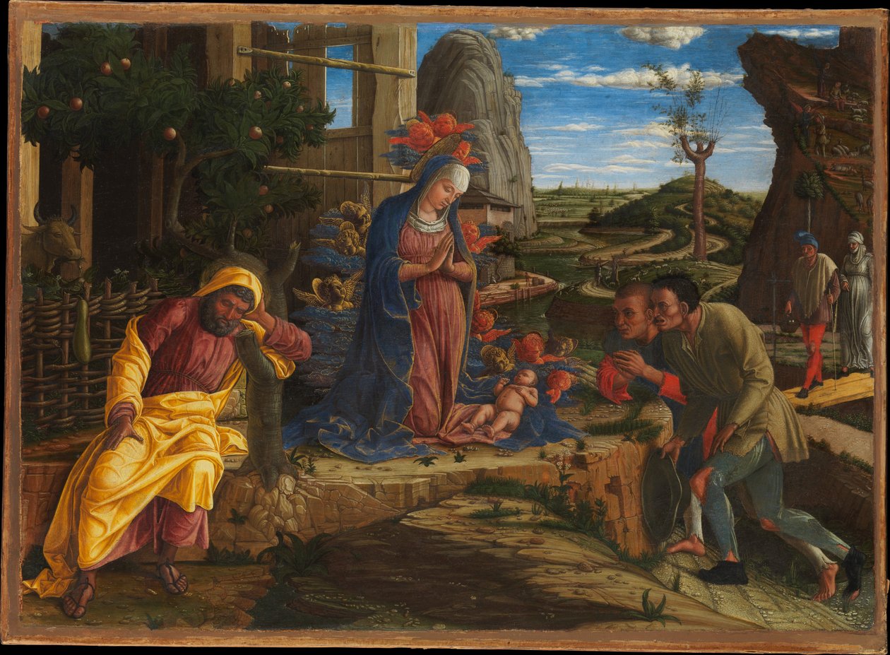 Herdarnas tillbedjan av Andrea Mantegna