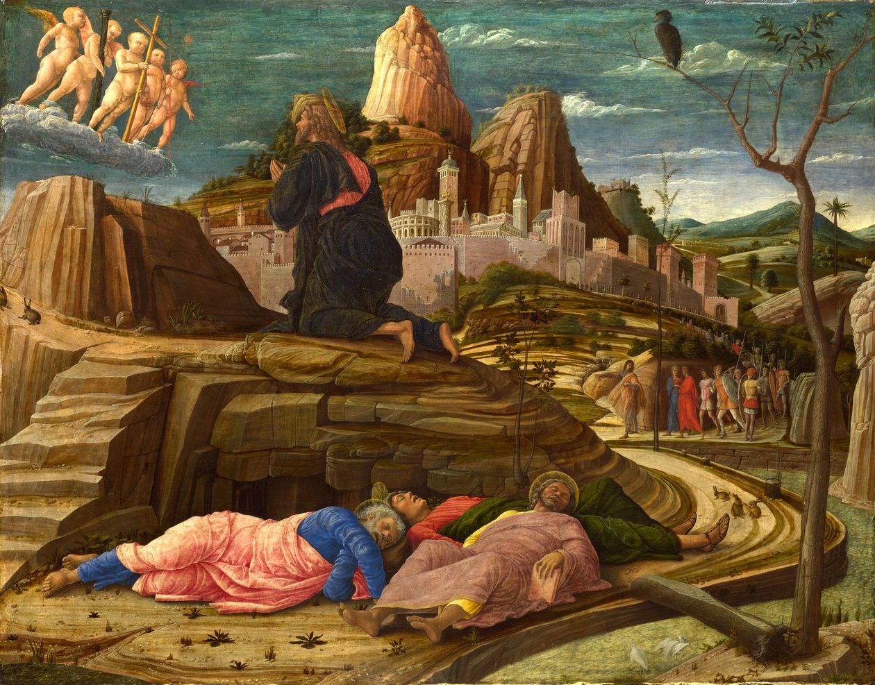 Våndan i Getsemane trädgård av Andrea Mantegna