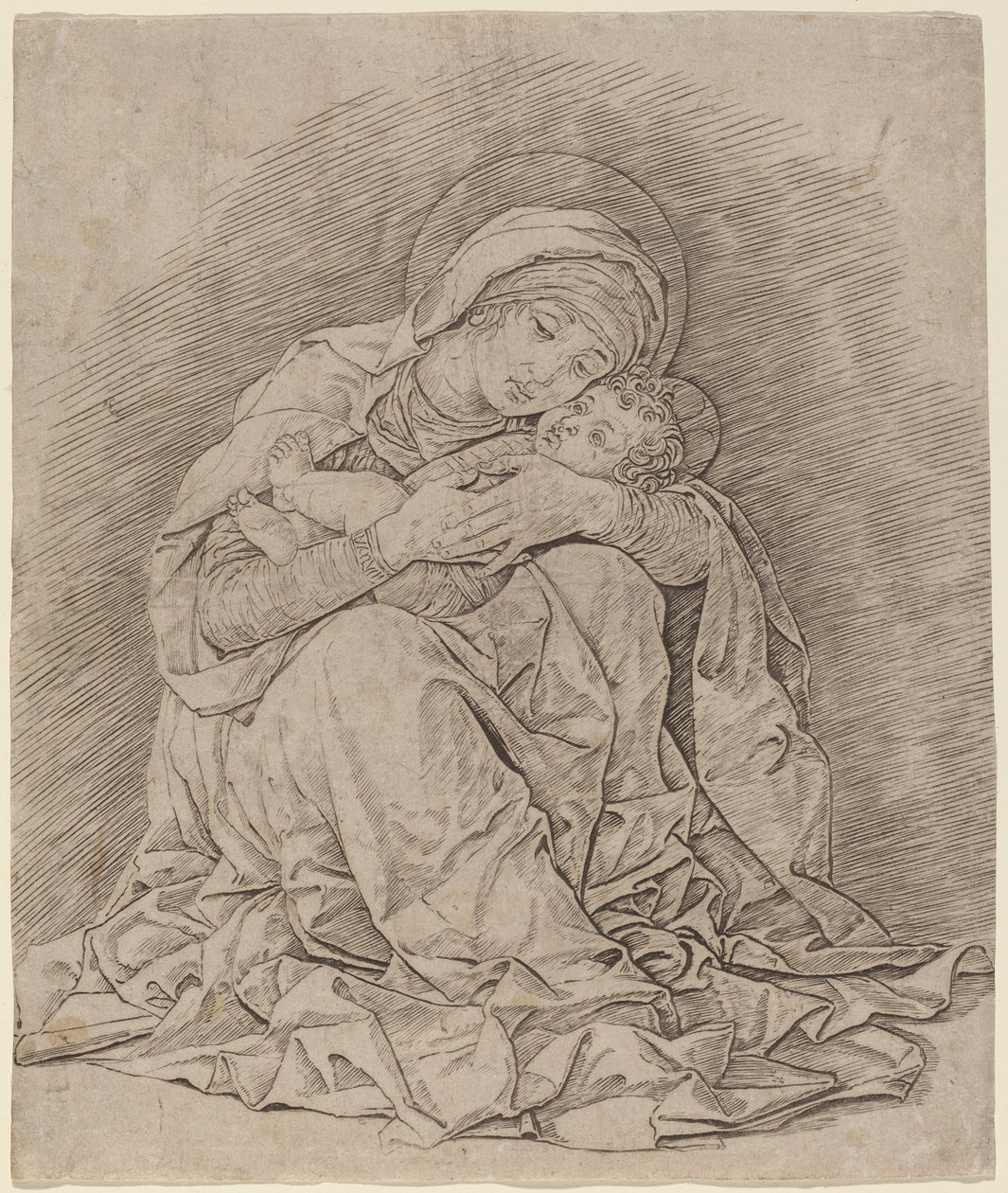 Jungfrun och barnet av Andrea Mantegna