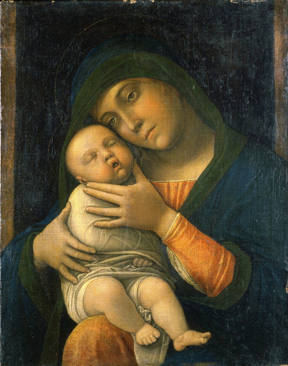 Jungfrun och barnet av Andrea Mantegna
