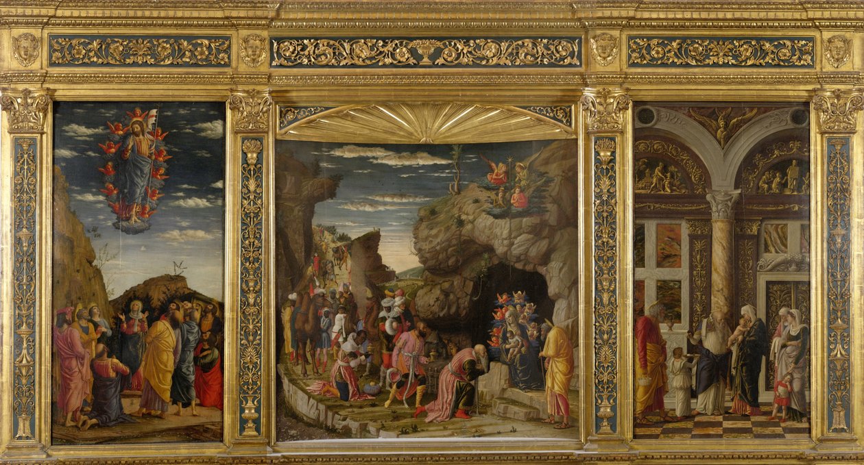 Triptyk från Uffizi Triptyk Uffizi, ca 1463-1464. av Andrea Mantegna
