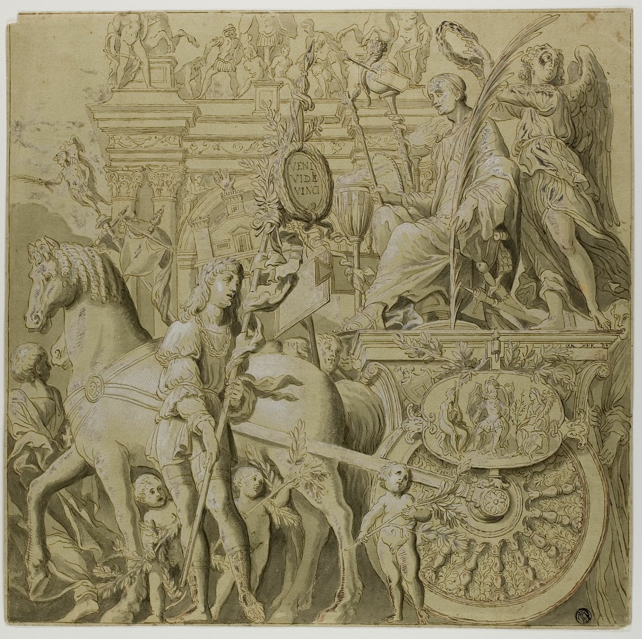 Julius Caesars triumfer: Duk nr IX av Andrea Mantegna