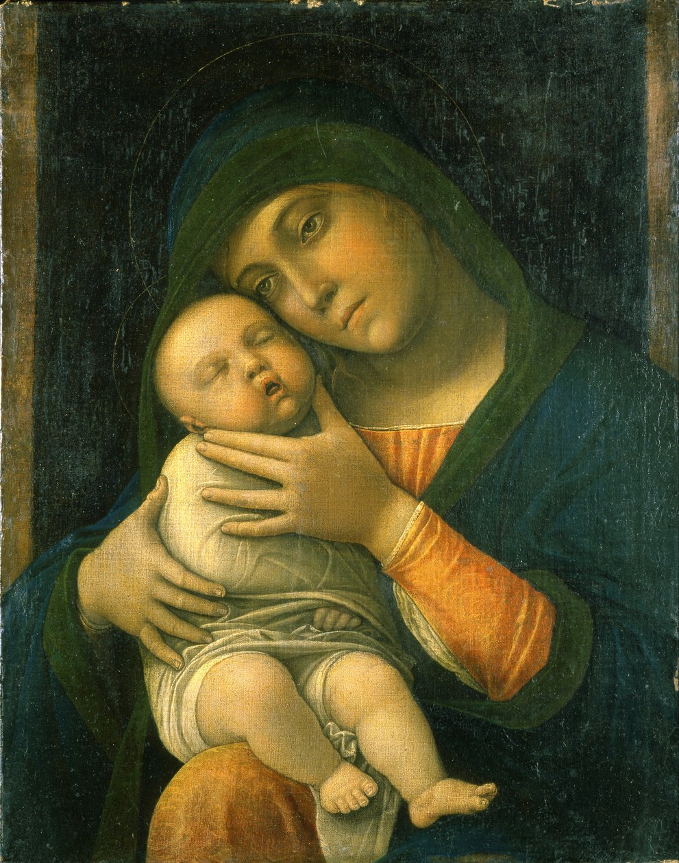 Jungfru med barn av Andrea Mantegna