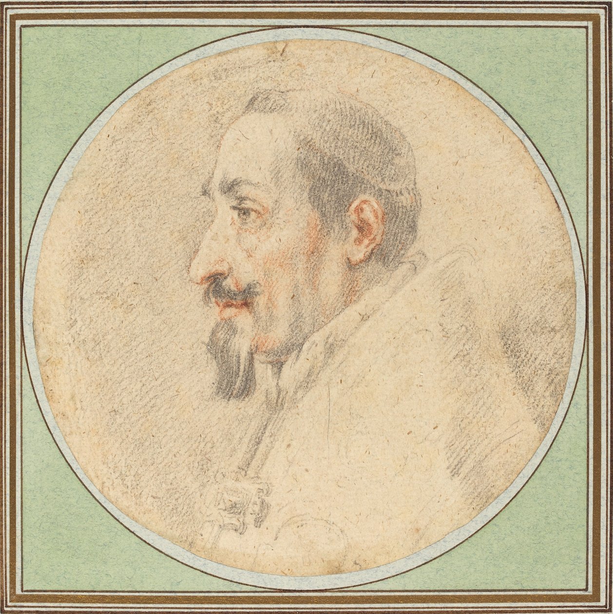 Påve Alexander VII Teckning av Andrea Sacchi