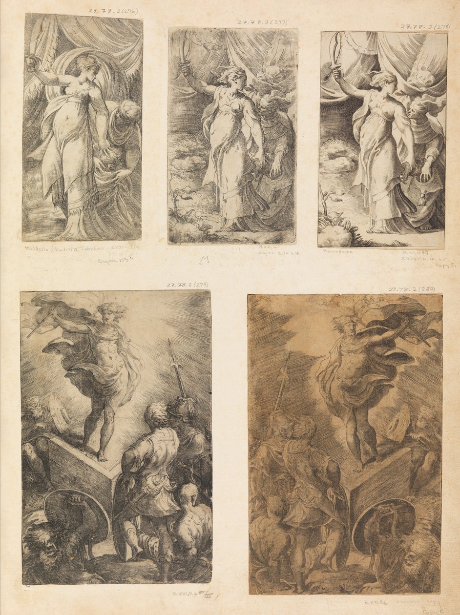 Judith, uppståndelsen, ca. 1540-43. av Andrea Schiavone
