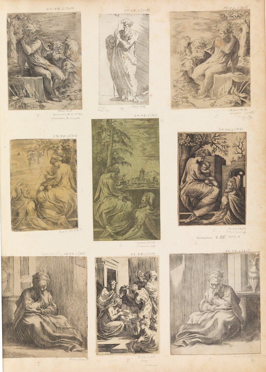 Den heliga familjen, ca. 1538-42. av Andrea Schiavone