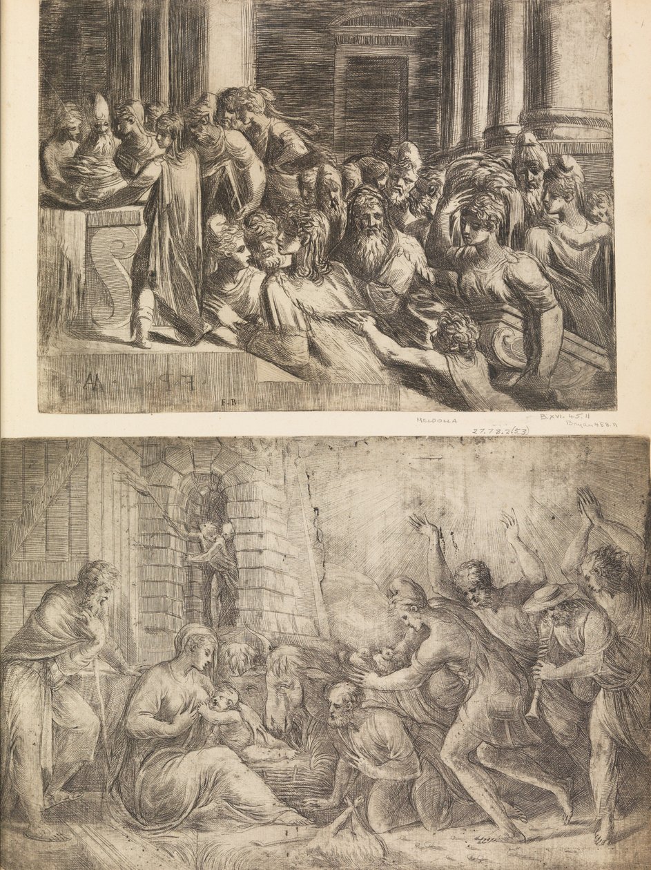 Födelsekyrkan, ca. 1558-60. av Andrea Schiavone