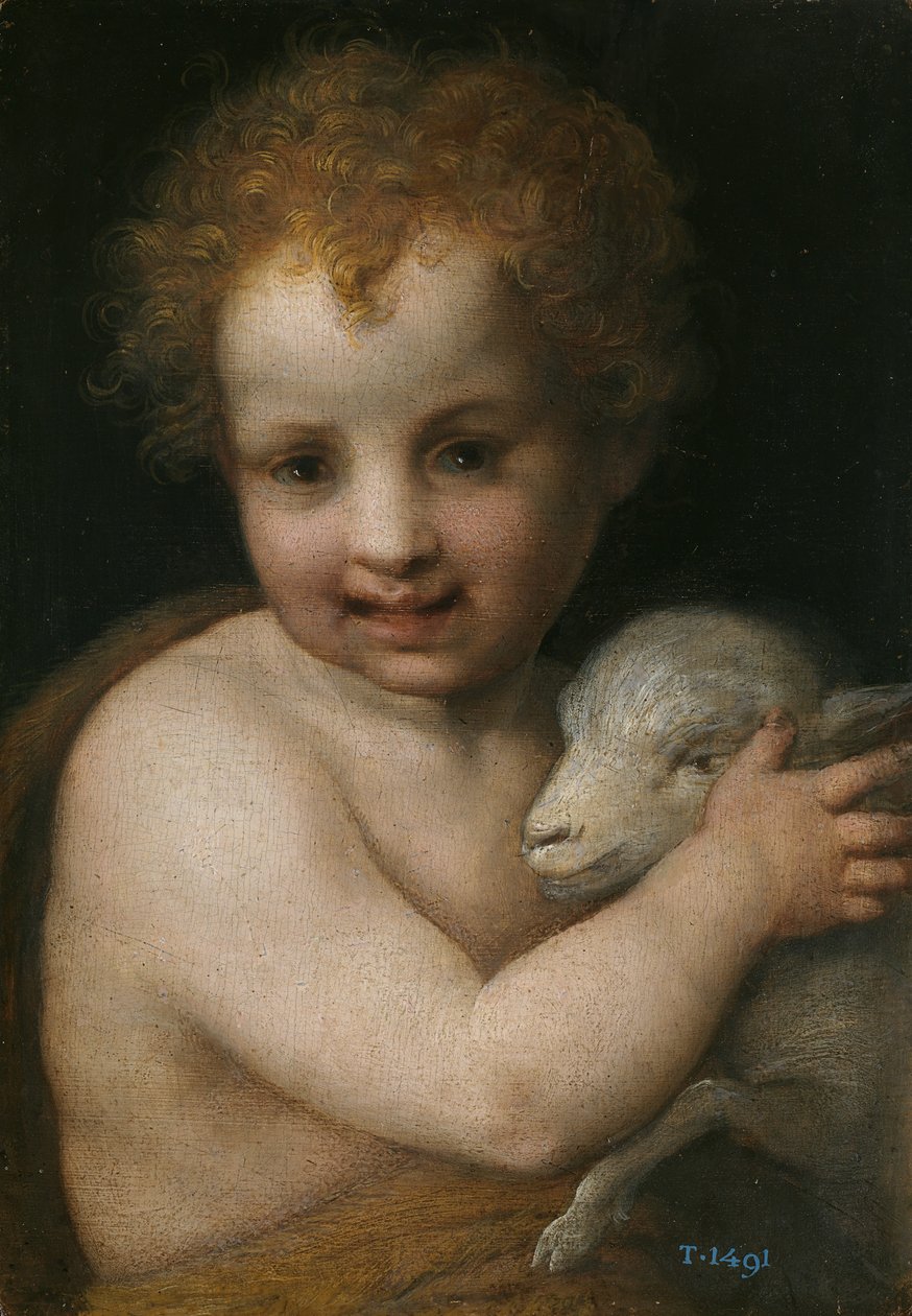 Johannes Döparen som barn av Andrea del Sarto