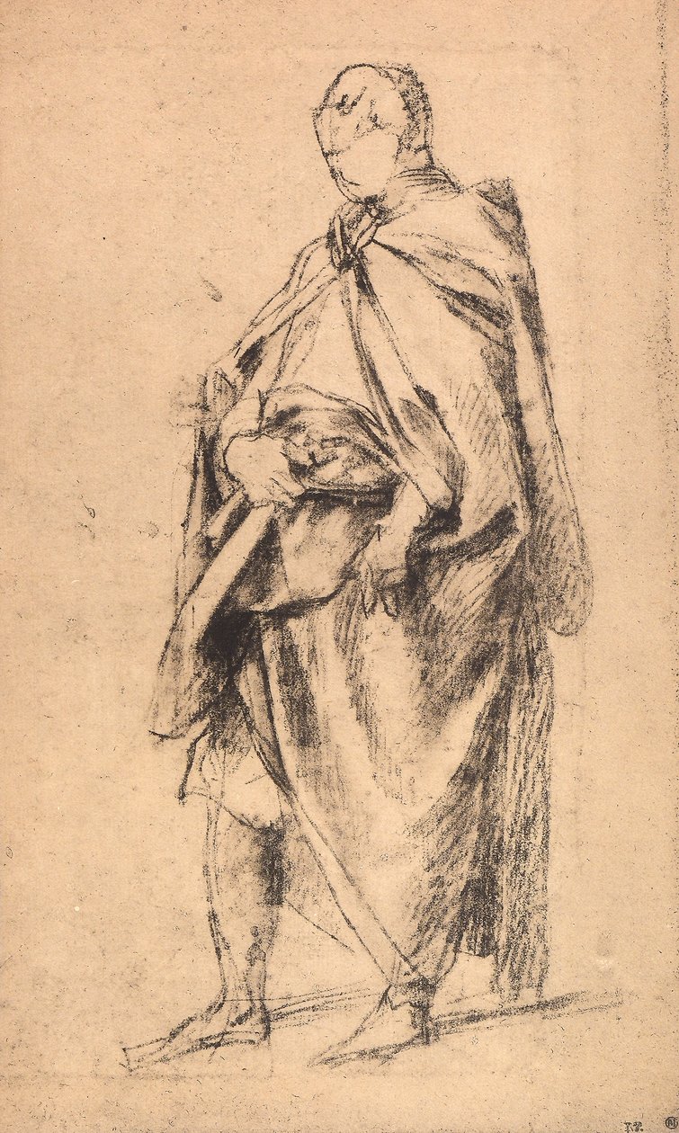 Studie av en mansfigur av Andrea del Sarto