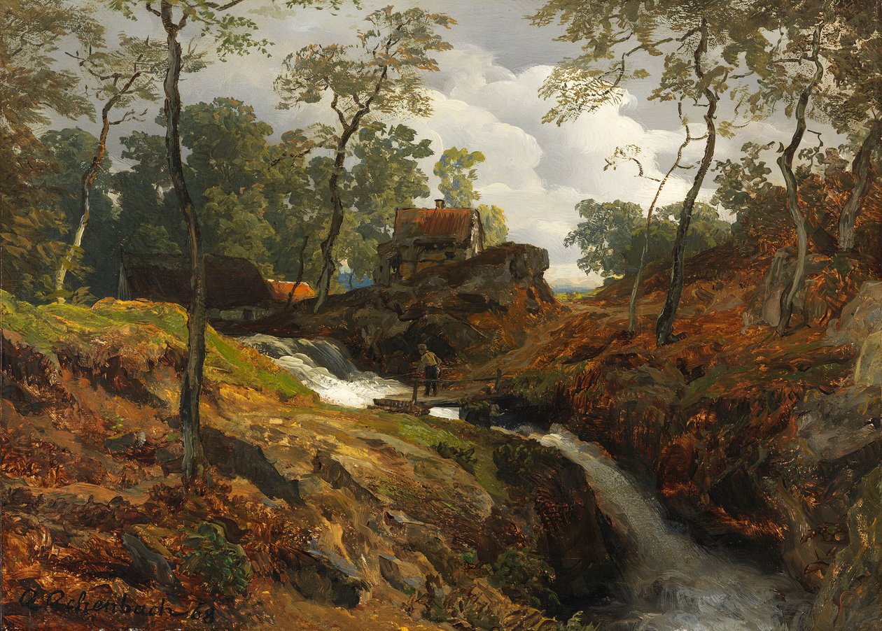 Är Wildbach av Andreas Achenbach