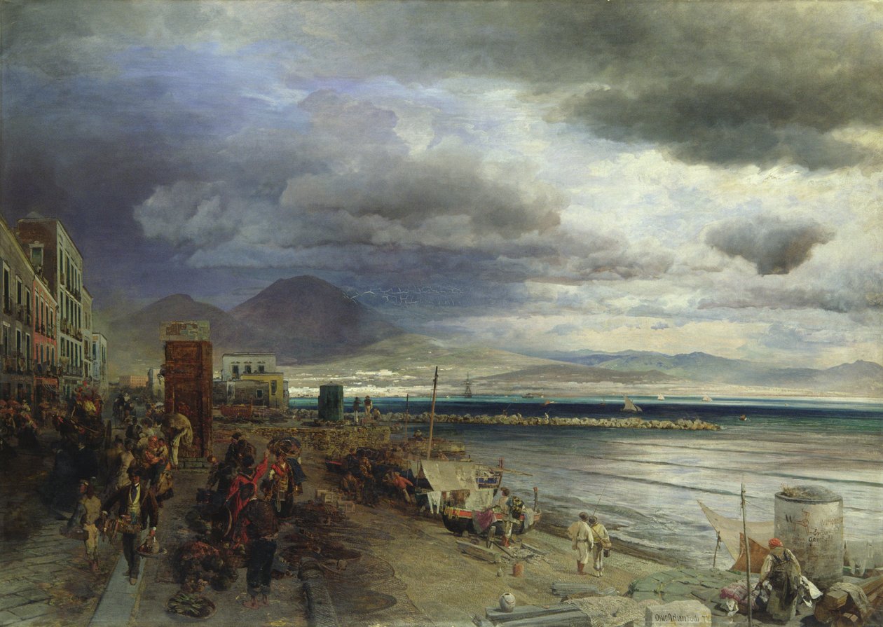 Neapelkusten, 1877 av Andreas Achenbach