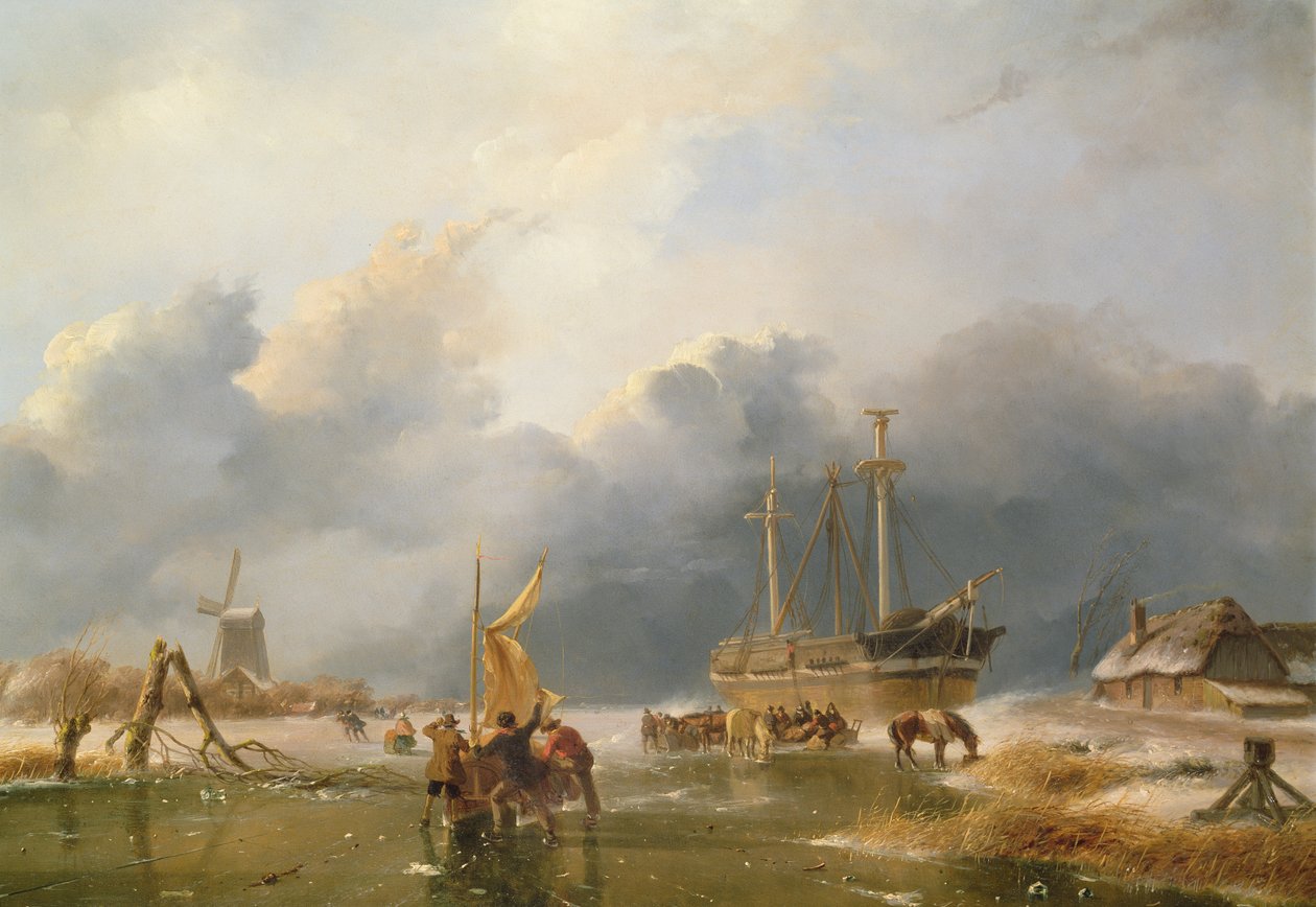 Vinterscen av Andreas Schelfhout