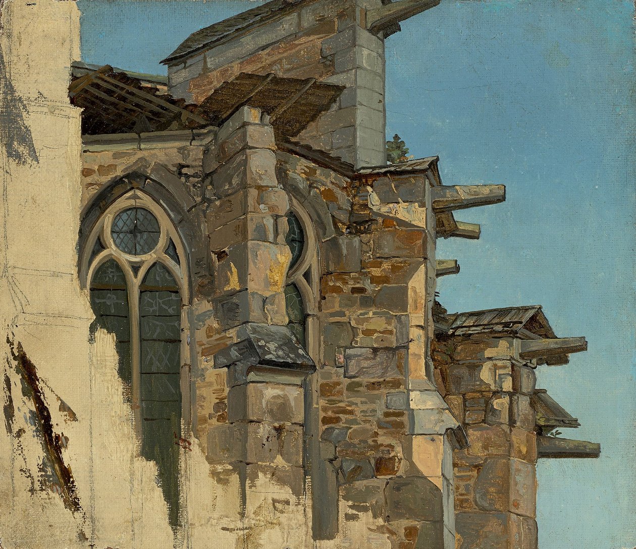 Tyska: Altenbergkatedralen (Studie) av Andreas Achenbach