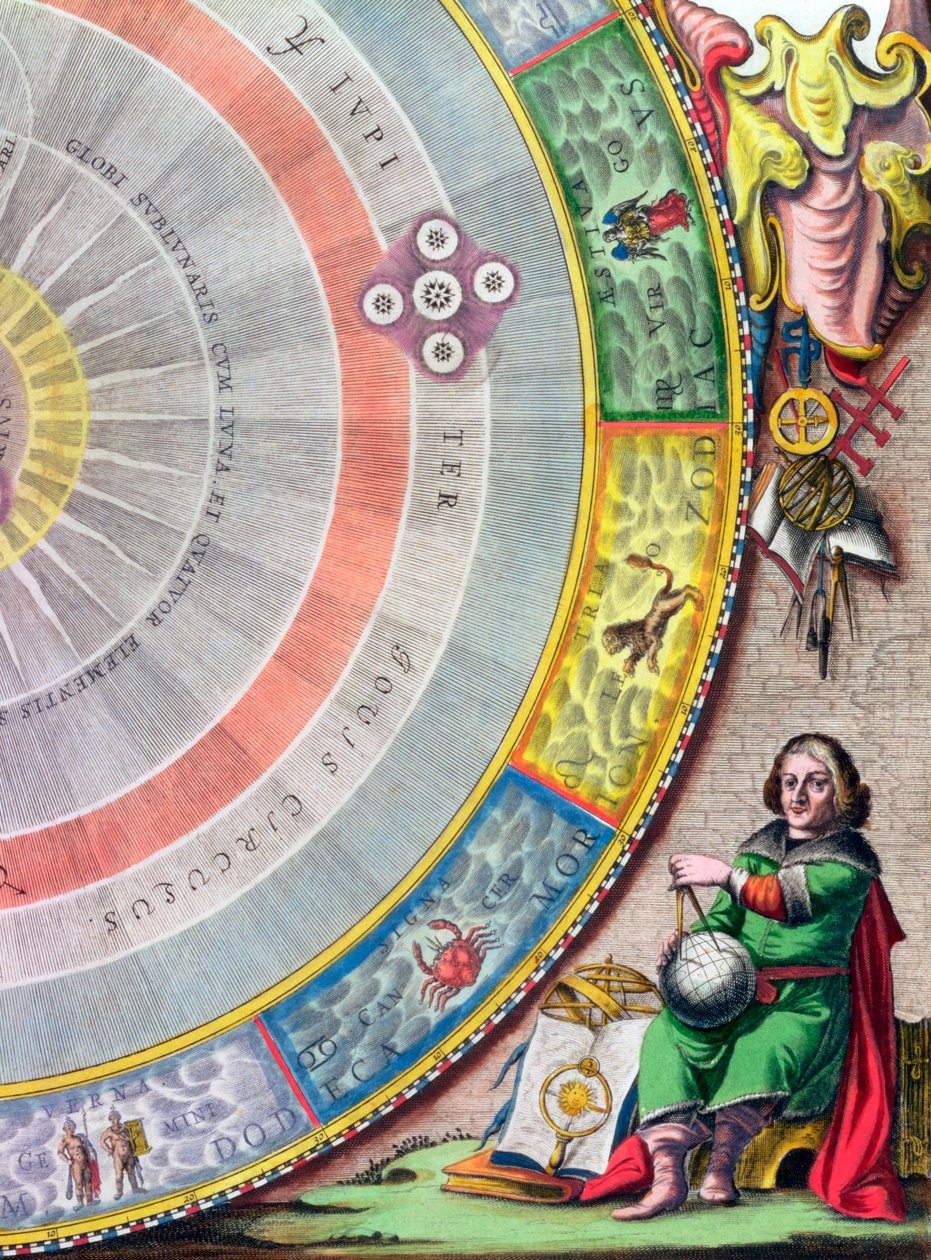 Nicolaus Copernicus, polsk astronom, 1660-1661 av Andreas Cellarius