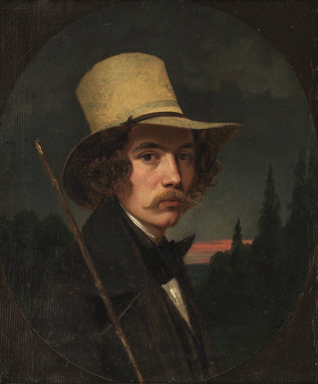 Självporträtt av Andreas Herman Hunæus
