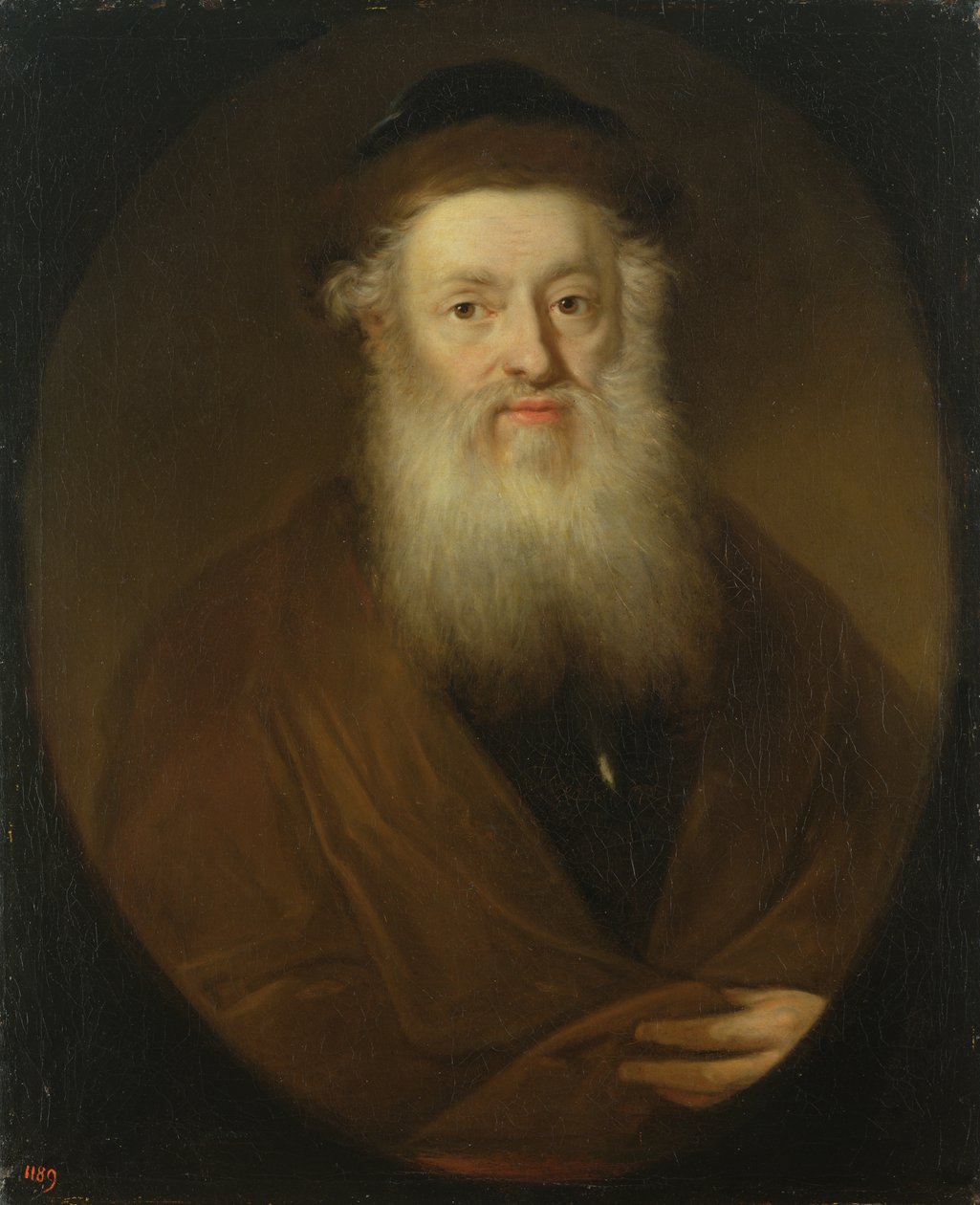 Porträtt av en rabbin, ca 1709 av Andreas Scheits