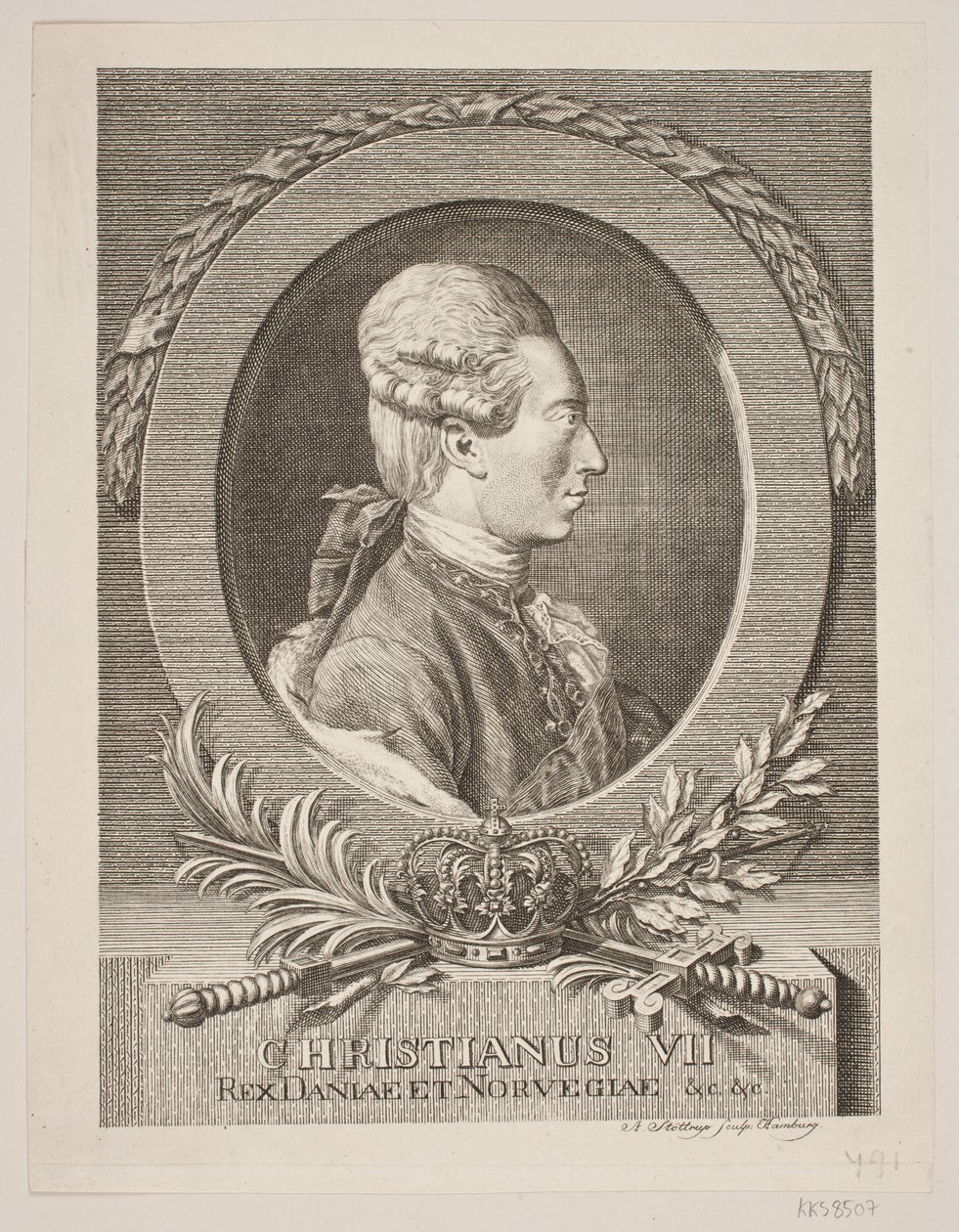 Christian VII av Andreas Støttrup