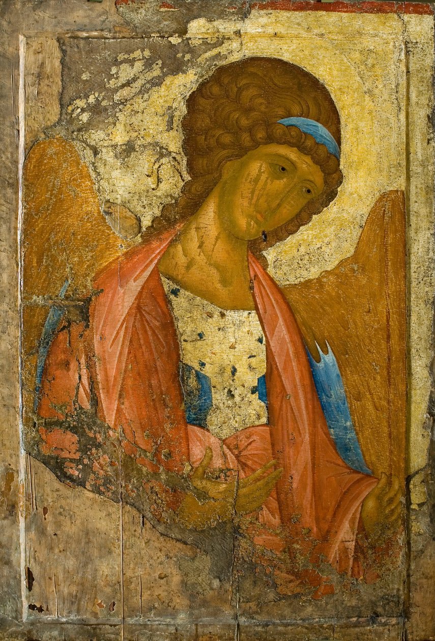 Ärkeängeln Michael. Från Deisus Chin (rad) (Zvenigorodsky) av Andrei Rublev