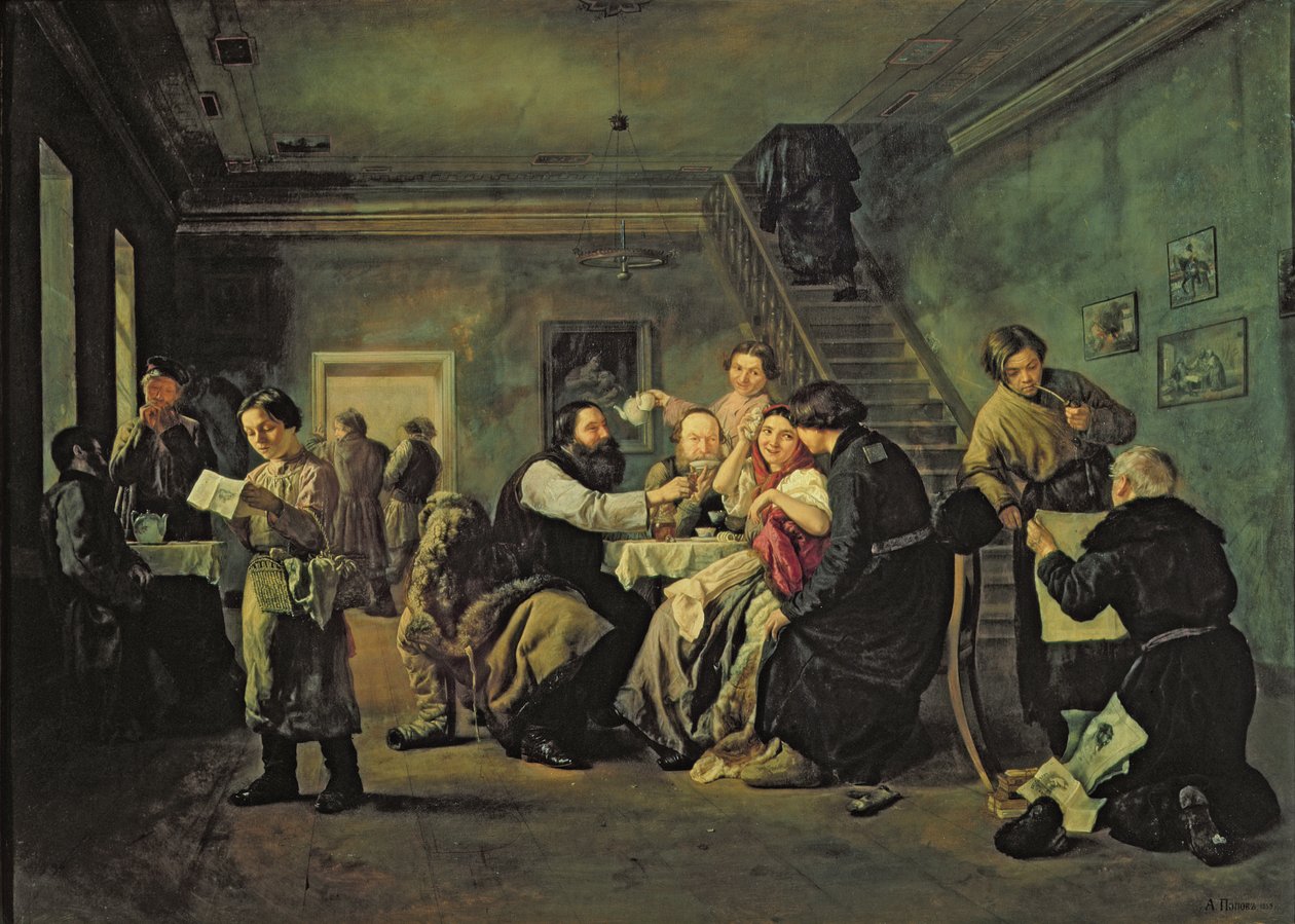 Ett ätande hus, 1859 av Andrei Andreevich Popov