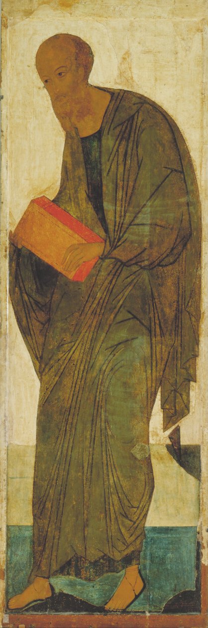 Sankte Pär. Från Deisus Tier av Andrei Rublev