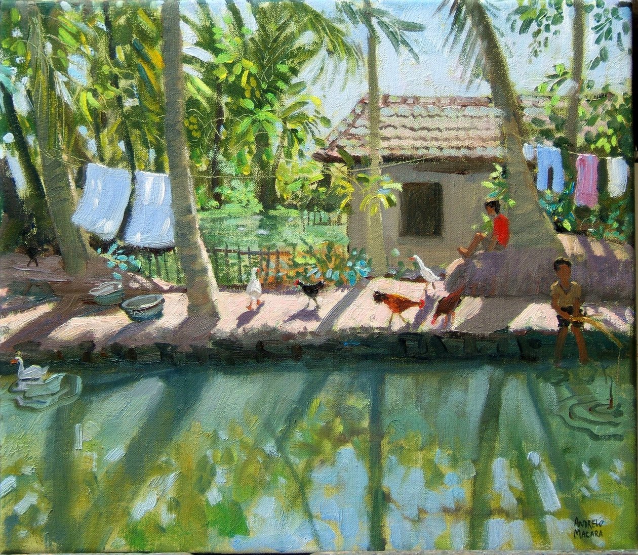 Backwaters, Indien av Andrew Macara