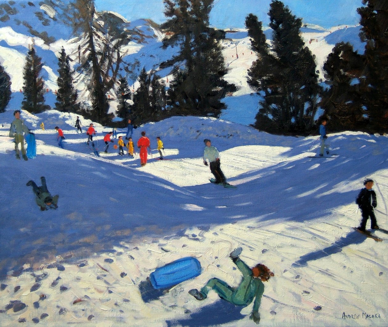 Blue Sledge, Belle Plagne av Andrew Macara