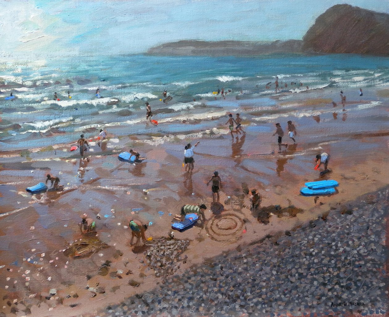 Cirklar i sanden, Sidmouth, 2007 av Andrew Macara