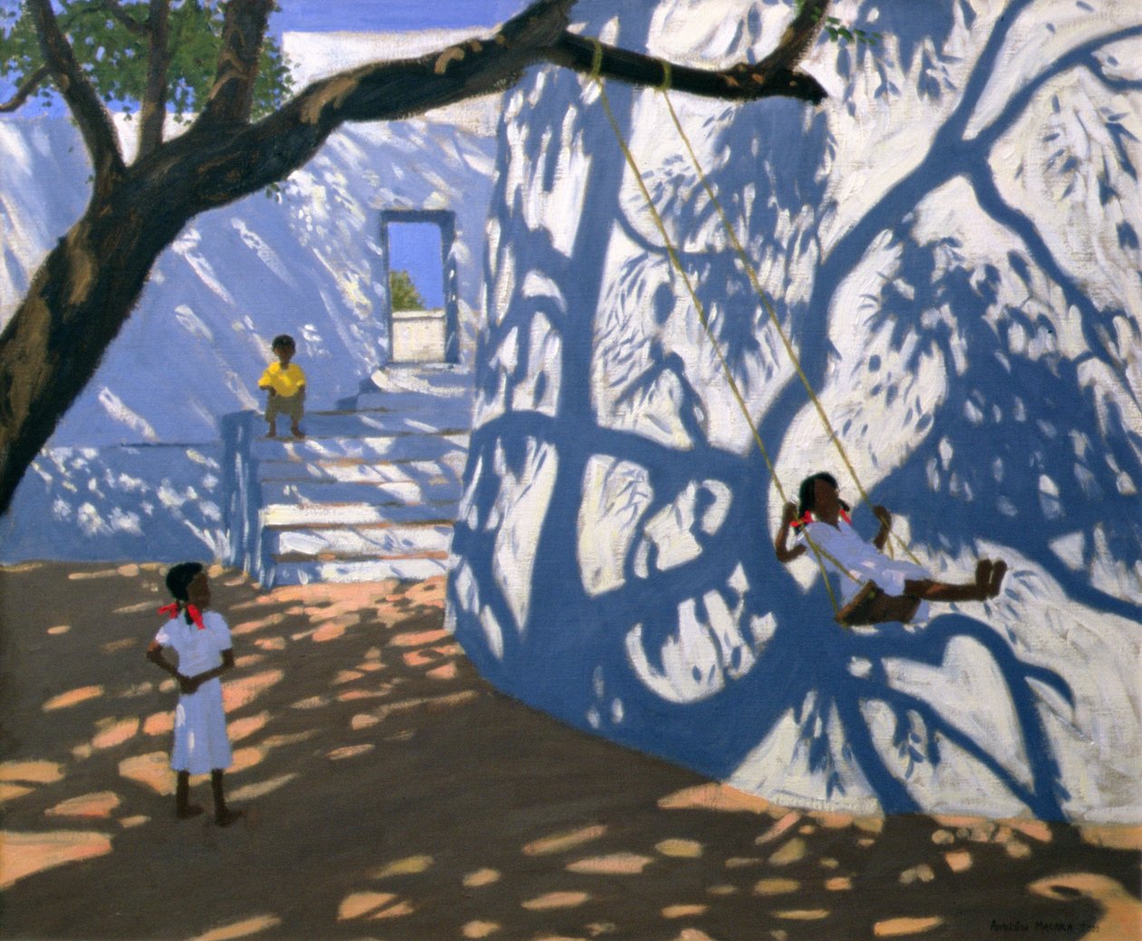 Girl on a Swing, Indien, 2000 av Andrew Macara