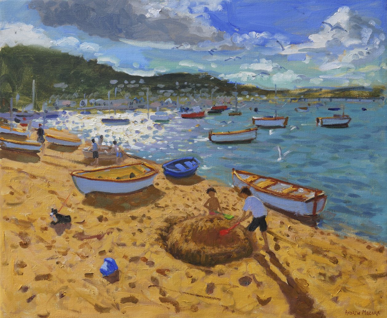 Stort sandslott, Teignmouth, 2013, av Andrew Macara