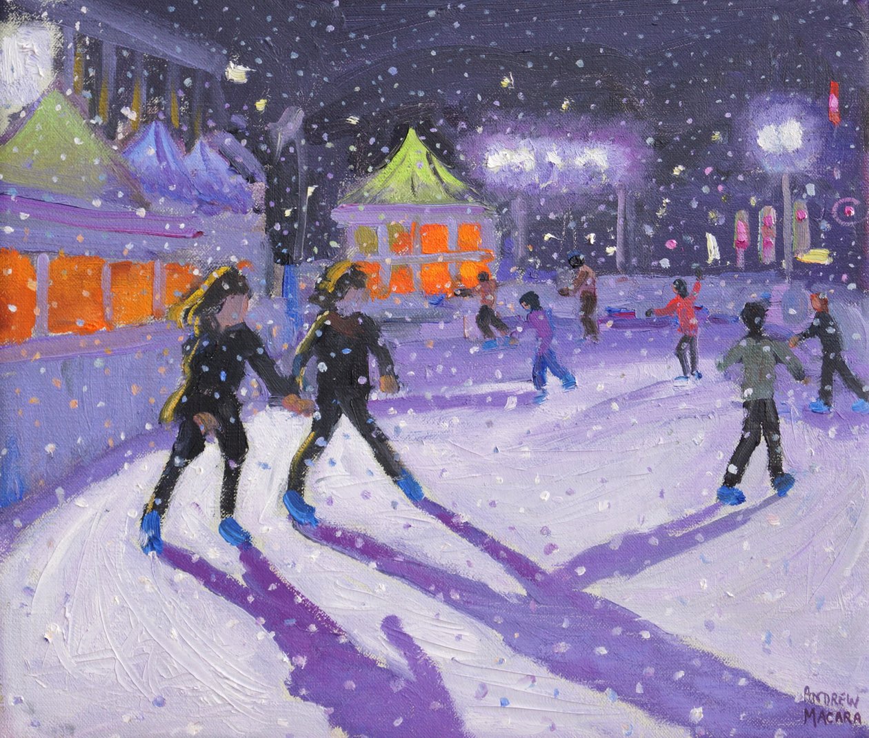 Nattåkare, Derby, 2014 (olja) av Andrew Macara