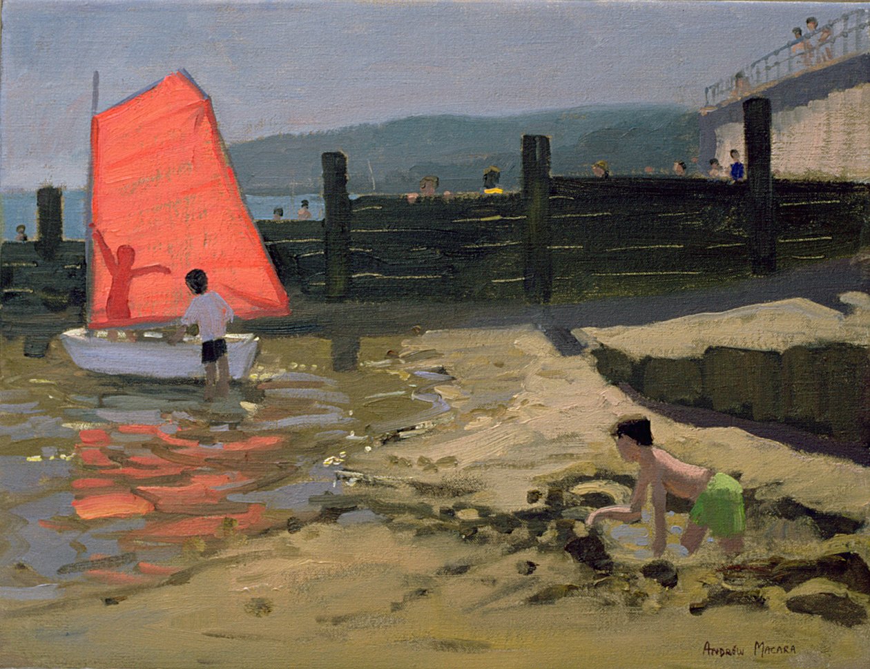 Red Sail, Isle of Wight av Andrew Macara