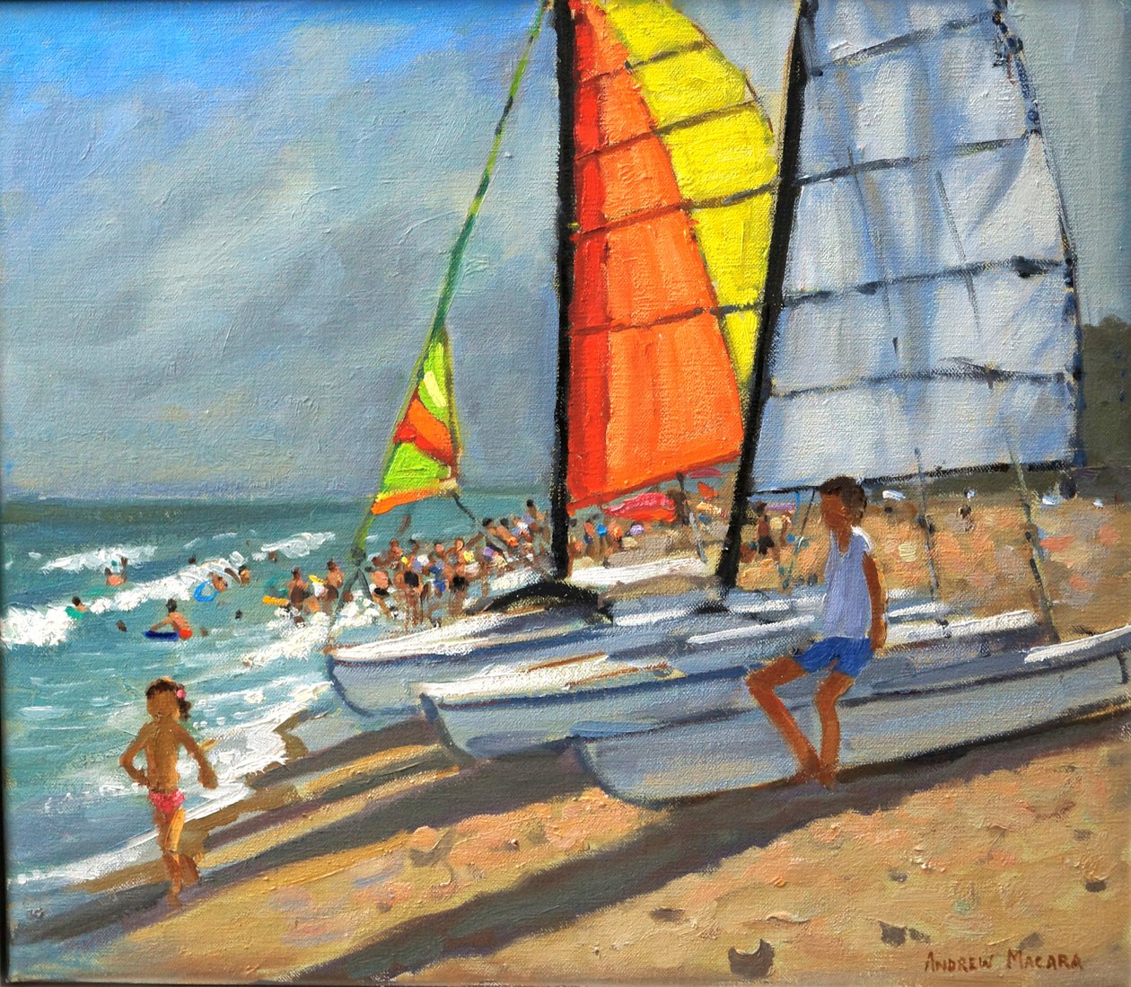 Segelbåtar, Garrucha, Spanien av Andrew Macara